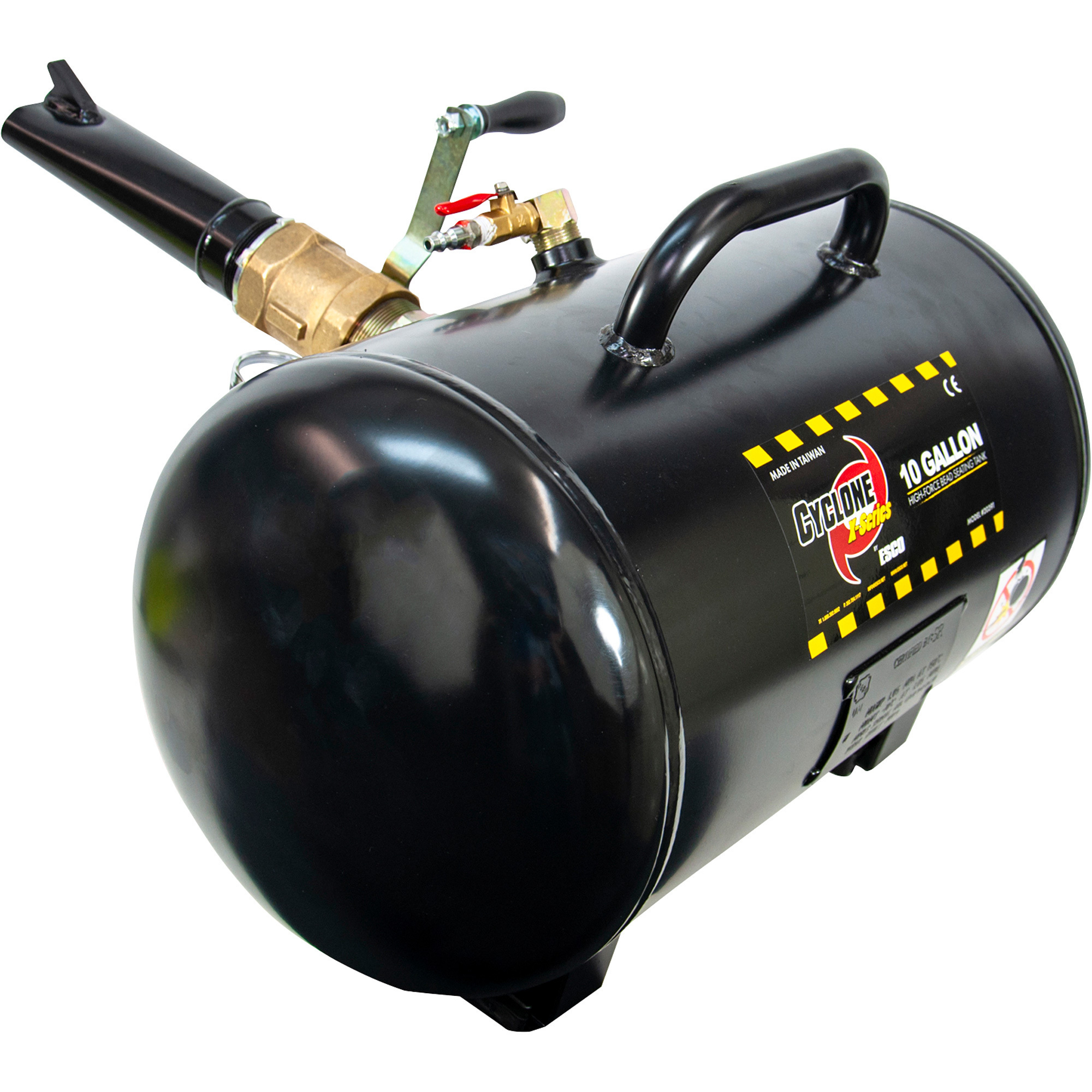 Esco Cyclone X-Series 10-Gallon Tire Air Bead Seater, Steel Tank, Model# 20391